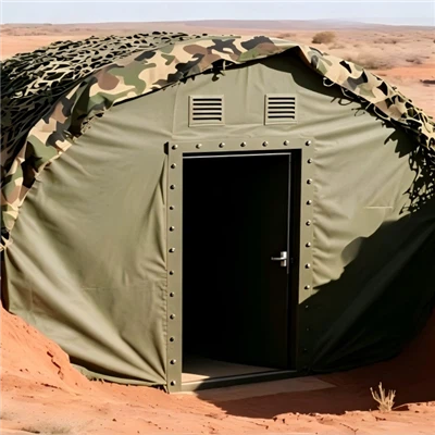 Opblaasbare militaire schuilplaats